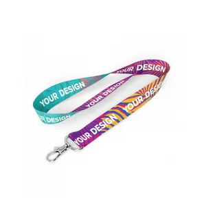 Personalized Promotional <b>Lanyard</b> with Carabiner Customizable Gadgets Accessory - Product Image 3