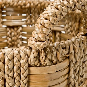 Wholesale Hot Selling Eco Friendly Sustainable Seagrass And Water Hyacinth <b>Basket</b> Handmade <b>Storage</b> <b>Basket</b> <b>For</b> Home Organization - Product Image 4