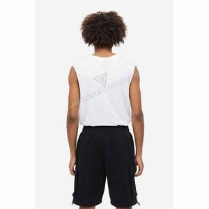 Short cargo décontracté confortable pour homme, logo brodé, 100% coton, tissu polaire respirant, écologique, côtés inférieurs - Product Image 5