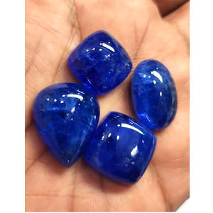 4 Pcs de Tanzanite Naturelle 17mm à 25mm Coussin Ovale poire Cabochon 137 Cts Lot Iroc Ventes Qualité Loose Gemstone Cab US $384 tout - Product Image 1