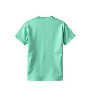 Camisetas de manga corta para hombre al por mayor, cuello redondo de color sólido estampado DTG, hecho de material de poliéster/algodón - Product Image 3