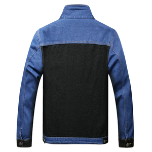 Chaquetas vaqueras de diseño personalizado de alta calidad para hombre, nueva chaqueta elegante para hombre, Chaquetas vaqueras de Color sólido para hombre a la venta - Product Image 2