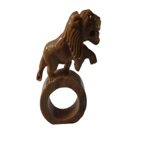 Anillo de papel con forma de León, servilleta de mármol, a la moda, para bodas, fiestas, mesa, personalizado, nuevo - Product Image 1