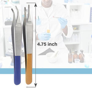 Adson marrón Manual carburo de tungsteno 1x2 diente instrumento de acero inoxidable precisión Kocher fórceps dientes dentados para cirugía - Product Image 5