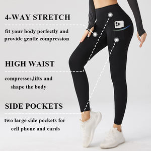 Fabricants professionnels Gum Yoga Vêtements pour Femmes Leggings Custom Made Femmes Casual Jogging Gym Yoga Pantalon Ensemble Pour La Gym - Product Image 4