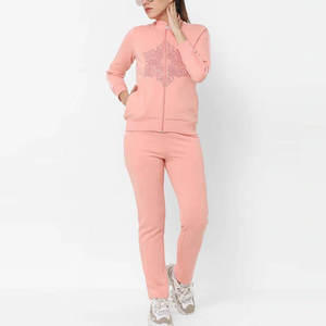 Chándales deportivos ajustados de calidad superior para mujer, nuevo estilo, con logotipo personalizado, cremallera, colección de temporada de invierno - Product Image 6