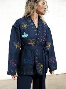 Haute qualité sur mesure coton femmes BJJ Gi bleu Judo Gi Kimono vêtements de sport Art martial Jiu Jitsu uniforme MMA BJJ vêtements de combat - Product Image 5