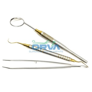 ชุดตรวจฟันแบบกำหนดเองสีสแตนเลสอุปกรณ์ผ่าตัดทางทันตกรรม - Product Image 1
