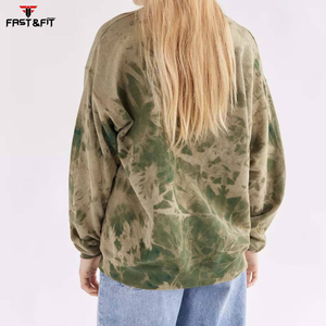 Nuevas llegadas, superventas, sudadera de manga larga, sudadera informal de algodón transpirable con hombros caídos - Product Image 3