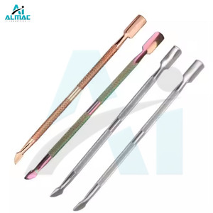 Paquete de 5 removedores de gel de esmalte de uñas de acero inoxidable de doble extremo y empujador de cutículas Fuente de alimentación manual para la eliminación de piel muerta - Product Image 4