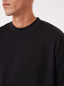 T-shirt de sport d'été pour hommes 100% coton Neck Fitness Top Casual Running Short Sleeve Muscle Sports Shirts - Product Image 6