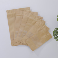 Sachet refermable en papier kraft à fond plat, imprimé sur mesure pour l'emballage de poudre protéinée et de compléments alimentaires, vente en gros en vrac