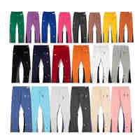 Pantalon de survêtement évasé pour hommes Logo imprimé bouffant personnalisé Léger décontracté 100% coton Séchage rapide Respirant
