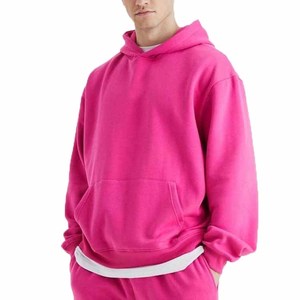 Chándales de invierno acampanados desteñidos de lujo de algodón personalizado de alta calidad con logotipo personalizado de lana y cremallera completa lavado con ácido para hombres - Product Image 2