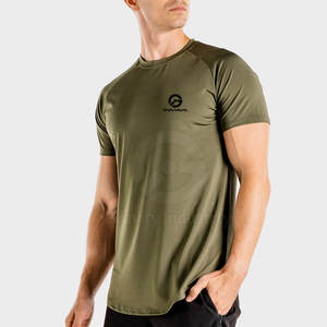 เสื้อยืดออกกำลังกายผู้ชายรุ่นใหม่ สีสันปรับแต่งได้ ทนทาน คุณภาพสูง แห้งเร็ว ระบายอากาศดี ผลิตจากโพลีเอสเตอร์/คอตตอน แขนสั้น ทรงปกติ - Product Image 1