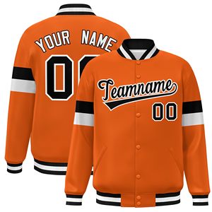 Bomber New Design Men's Varsity <b>Jacket</b> Stand Collar Wool/Leather <b>Waterproof</b> Autumn <b>Winter</b> Oversize Customizable Size Outwear - Product Image 6