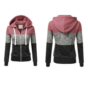 Sudadera con Capucha de Forro Polar para Mujer, Color Personalizado, ODM, 100% Poliéster, Cierre de Cremallera Frontal, Logotipo, Secado Rápido, Ecológica, Transpirable - Product Image 4
