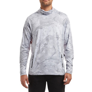 Sudadera con capucha de pesca de fibra de bambú con logotipo de fábrica personalizable UPF50 + UV Soft Quick Dry Performance Sublimation Printed Set - Product Image 6