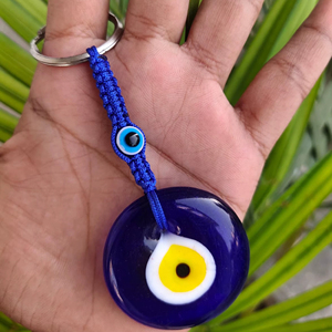 Llavero de Cristal con Ojo Turco, Azul Turquesa, Amuleto de Buena Suerte, Accesorios para Regalos, Venta al por Mayor - Product Image 1