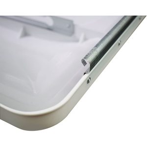 Couvre-trou de ventilation universel blanc pour toit de camping-car, compatible avec les caravanes et les motorhomes, installation facile par vis - Lot de 2 pièces de rechange - Product Image 5