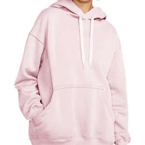 Women's Oversized Hoodies & Sweatshirts Custom Logo Solid Color <b>Long</b> Sleeve <b>Ladies</b> Casual Fashion <b>Tops</b> Hoodies For Women - Product Image 1