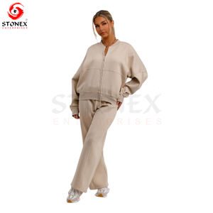 2024 nueva sudadera de otoño, conjunto de pantalones de dos piezas, chándal para correr para mujer, conjunto de sudaderas con capucha y pantalones cortos con cremallera - Product Image 6