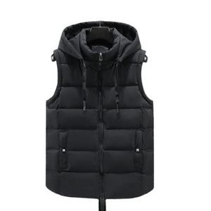 Chaleco Chaqueta Personalizado de Invierno Sin Mangas Térmico de Lona Tejida 100% Lana para Hombre, Acolchado, Desmontable, Cálido, Transpirable, Cortavientos, Talla Grande - Product Image 6