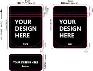 Bolsas de Mylar Impresas Personalizadas con Cierre Hermético, Diseño de Cierre con Cremallera, Bolsa de Mylar de 3.5g con su Logotipo - Product Image 5