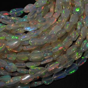 Ópalo etíope Multi Fire Smooth Tumble Nuggets Suministros al por mayor para hacer cuentas de piedra de joyería con estilo - Product Image 1