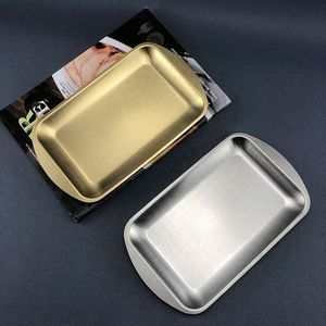 Plateau de service en acier inoxydable pour des présentations élégantes à manger à la maison dans une cuisine moderne et une installation élégante de présentation de services alimentaires - Product Image 2