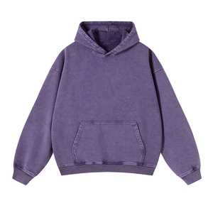 Sweat-shirt à capuche épais en molleton français personnalisé avec logo, pour homme, 380 360 320 Gsm, épaules tombantes, sweat-shirt surdimensionné lourd - Product Image 2