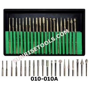 Assortiment de 20 fraises de diamants, outils de fabrication de bijoux à tige de 3/32 ", utilisation au prix le plus bas de haute qualité pour la fabrication d'outils de bijoux - Product Image 1