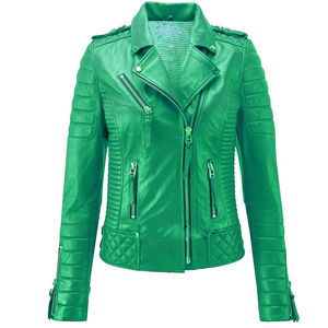 Meilleures ventes Nouveau style de veste en cuir coupe-vent pour femmes Logo personnalisé Meilleur prix Personnalisé OEM Service de gros de haute qualité - Product Image 1