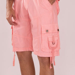 กางเกงขาสั้นคาร์โก้สำหรับผู้ชายกางเกงขาสั้นชายหาดลำลองหลายกระเป๋าทรงหลวมยาวปานกลางแบบสั่งทำ - Product Image 4