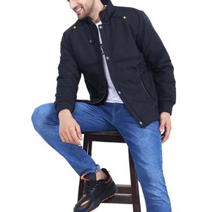 2024 invierno peso ligero impermeable poliéster nailon estilo callejero ropa de hombre chaquetas de bombardero Color azul marino precio barato - Product Image 5