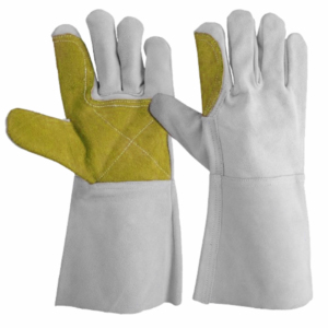 Gants de soudage en cuir de vachette renforcé, anti-vibration, antidérapants, avec manchette de sécurité, pour la sécurité industrielle des mains - Product Image 3
