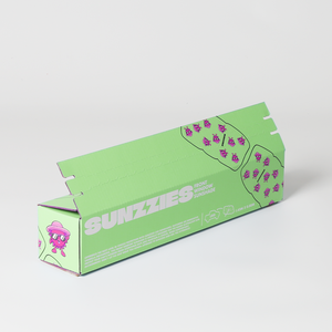 Boîte-cadeau bleue ondulée faite à la main avec fermeture à glissière impression 4C doublure en éponge pour <span class=keywords><strong>l</strong></span>'emballage de crème pour le visage de cosmétiques pour les petites entreprises - Product Image 4