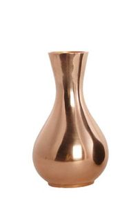 Vase à fleurs de luxe en aluminium finition dorée, moderne, léger, écologique, décoratif pour table, décoration de salon - Product Image 3