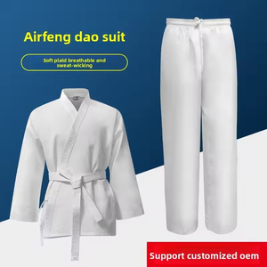 Por encargo último diseño Karate Dobok ropa deportiva traje de entrenamiento marcial logotipo frontal nuevo estiramiento secado rápido transpirable 100% algodón - Product Image 6