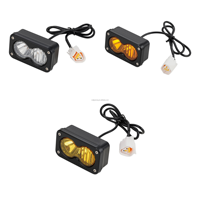 Barre lumineuse avant pour moto Yozma IN10, en alliage d'aluminium, lampe de conduite auxiliaire à LED avec support de montage sur guidon, kit de câblage