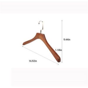 STURD WOOD CLOTHES HANGER pour armoire salle de bain salon-pour manteau pantalon costume chemise avec bords lisses - Product Image 3