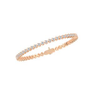Pulseras Clásicas de Diamantes Brillantes para Mujer en Oro Amarillo Platino, Oro Blanco Rosa, Disponibles en Varios Colores, para el Año DE LA Semana DE LA Mujer - Product Image 2