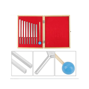 Tuning Fork 9 piezas aleación de aluminio plata neurológico Tuning Fork y percusión Hammer Set Pakistán hecho - Product Image 4