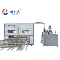 Machine automatique d'application de colle pour panneaux sandwich à âme en mousse d'aluminium et composites bois, pour cloisons de bureau, avec fonction de recherche automatique des bords et exportation