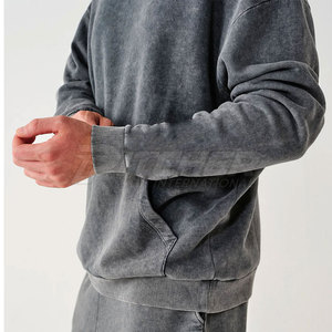 Survêtement délavé à l'acide, tenue décontractée, design tendance, tissu léger, adapté à toutes les saisons - Product Image 4
