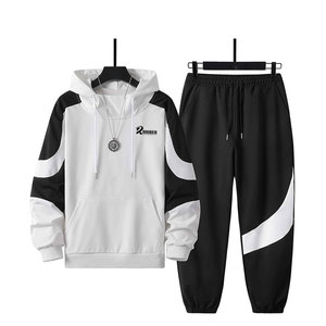 Latest Design Winter Men's <b>Tracksuit</b> Set Causal Long Sleeve Black Color <b>Plain</b> <b>Tracksuit</b> For Sale - Product Image 1