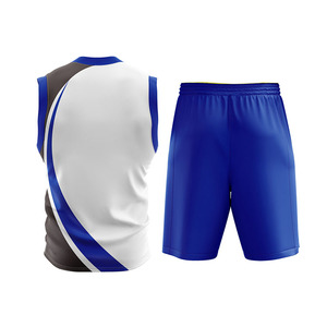 Dernière conception de sublimation personnalisée ensemble d'uniformes de basket-ball à broderie réversible meilleur vente en gros uniforme de maillot de basket-ball pour hommes - Product Image 2