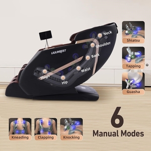 Sillón de Masaje para el Hogar SL de Doble Vía con Función de Calor y Masaje, Control por Voz Inteligente - Product Image 3