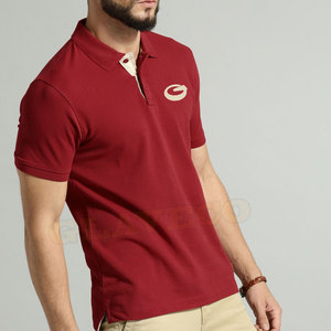 Personalizado para camisetas de polo para hombres Tela de punto de alta calidad Patrón sólido de moda Ropa informal Tallas grandes Opciones - Product Image 2