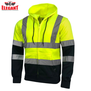 Sudaderas con capucha reflectantes de seguridad con logotipo personalizado Ropa de hombre Ropa de calle Sudaderas con capucha reflectantes de seguridad de alta visibilidad de gran tamaño - Product Image 2